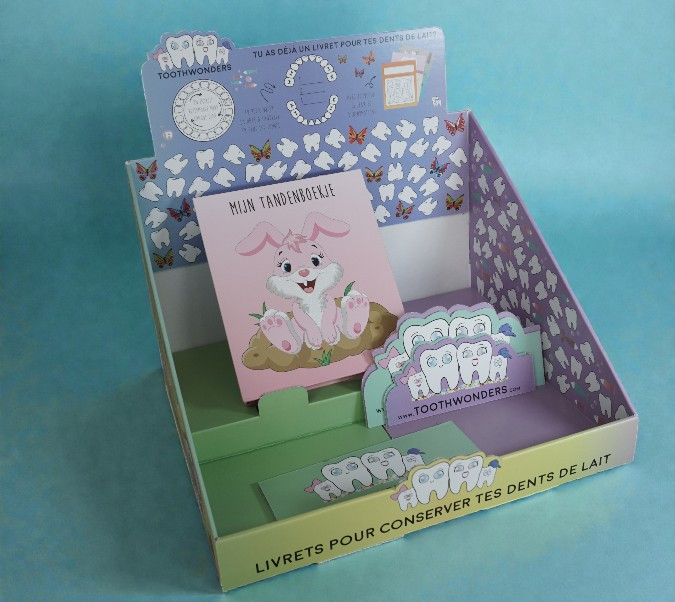Display verpakking voor de verkoop presentatie van leesboekjes