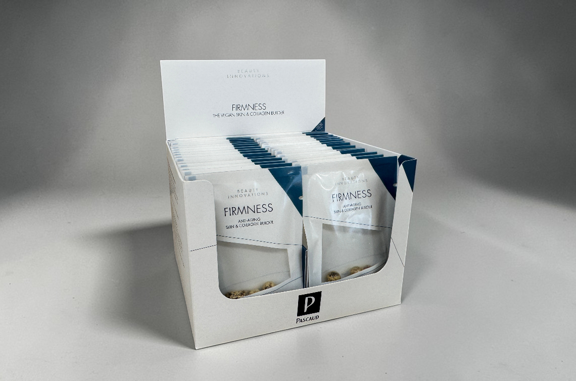 Kartonnen verpakking en toonbankdisplay voor supplementen 