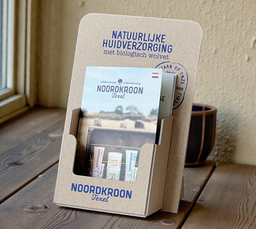 Massief kartonnen toonbank display met bedrukking