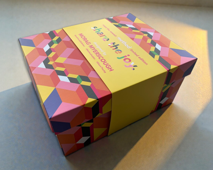 Bedrukte doos met deksel van golfkarton voor PR campagne