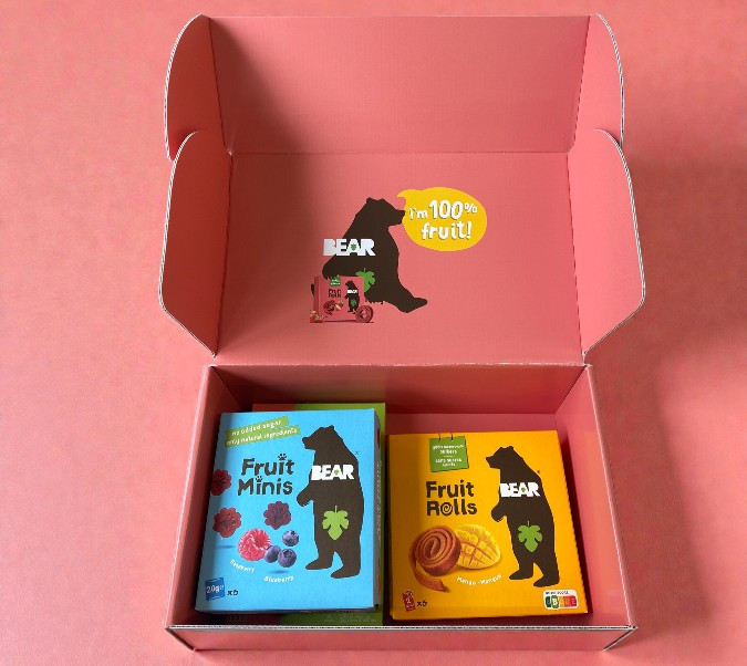 Kartonnen pr box voor product presentatie