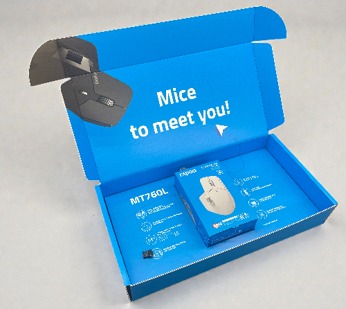 Bedrukte golfkartonnen verzenddoos voor computermuis