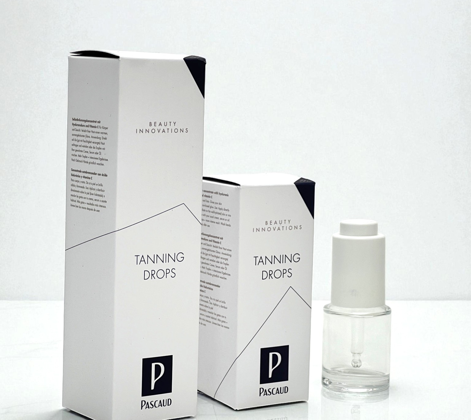 vouwkartonnen doosje voor tanning drops beauty product