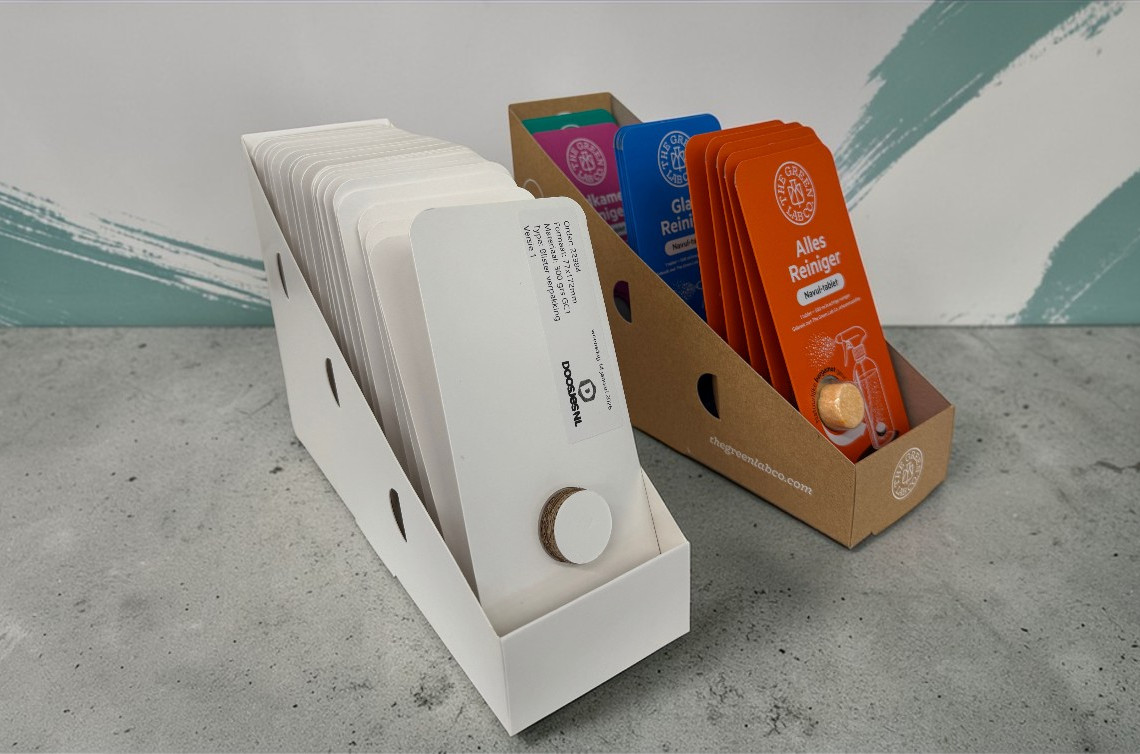 display verpakking voor een blisterverpakking van bedrukt vouwkarton