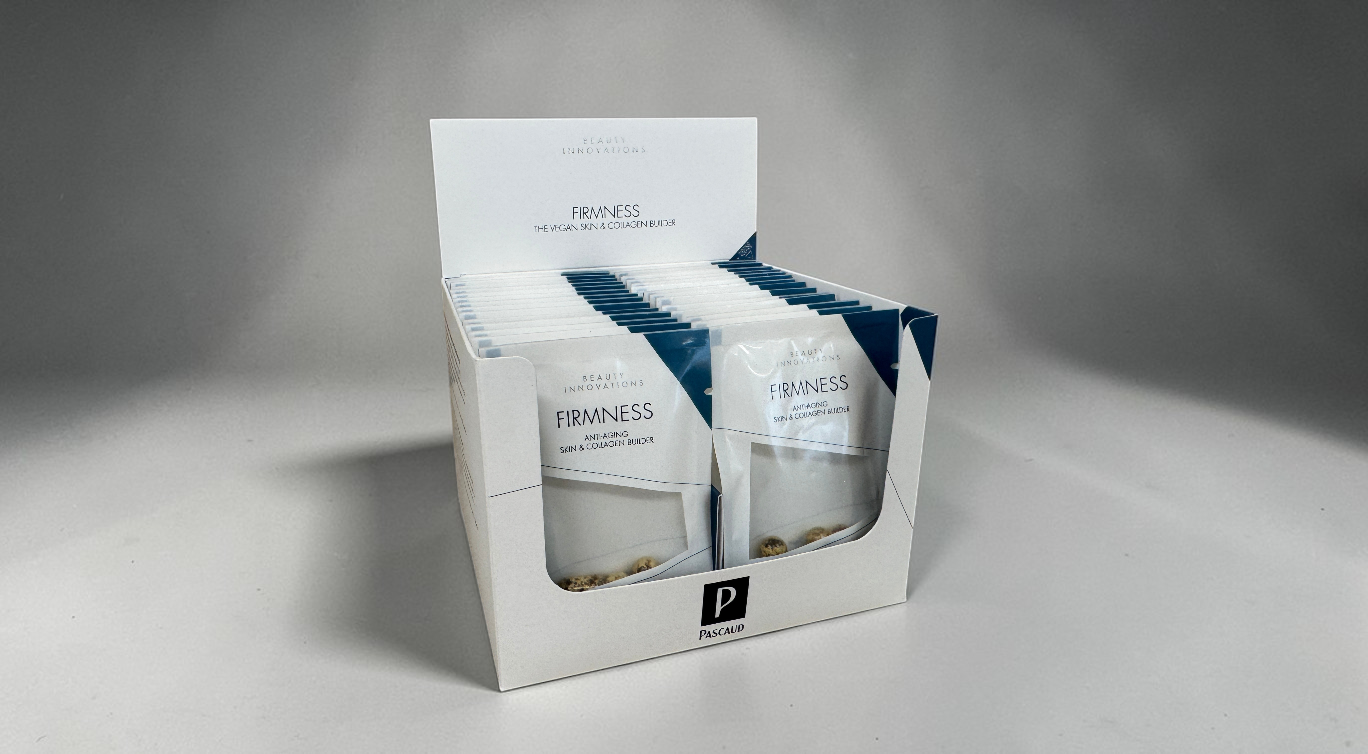 Kartonnen verpakking en toonbankdisplay voor supplementen 